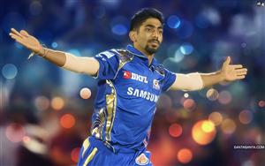 Indian cricketer Jasprit Bumrah - a right-arm fast bowler